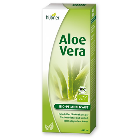 Hübner Aloe Vera BIO-Pflanzensaft, 490 ml