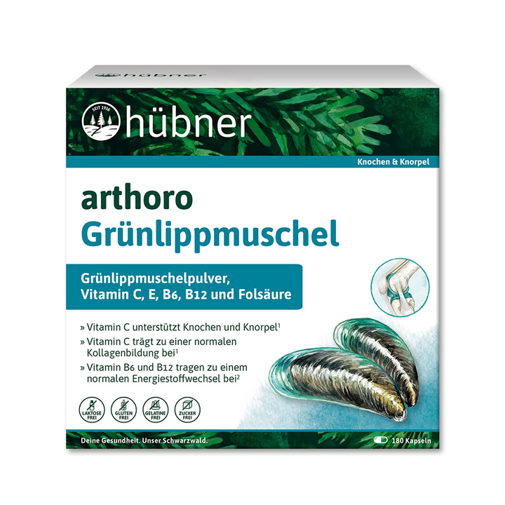 Hübner arthoro Grünlippmuschel 180 Kapseln