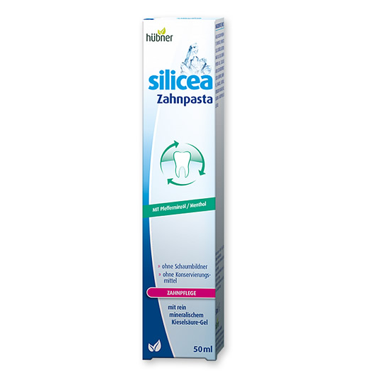 Hübner Silicea Zahnpasta mit Pfefferminzöl, 50 ml