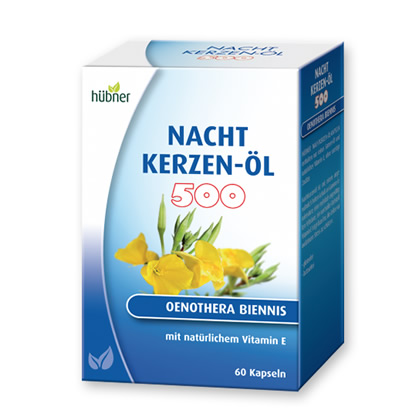Hübner Nachtkerzen-Öl Kapseln 500 mg, 60 Stück